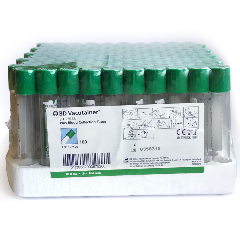 Пробірка Вакуумна BD Vacutainer® Plus 6 мл, 13х100 мм, 100 шт (368889)